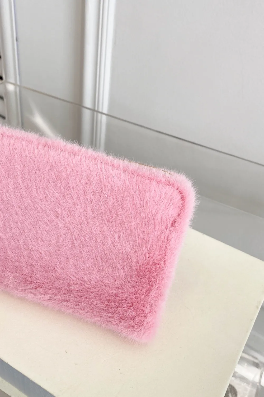 Solid Color Fluff Rectangle Wallet - Image 18