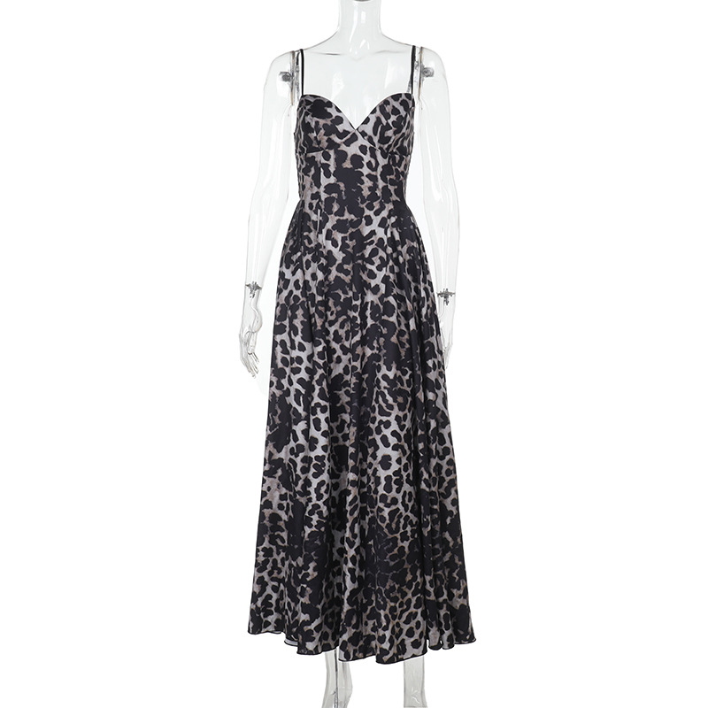 Sexy leopard print camisole dress - Image 6