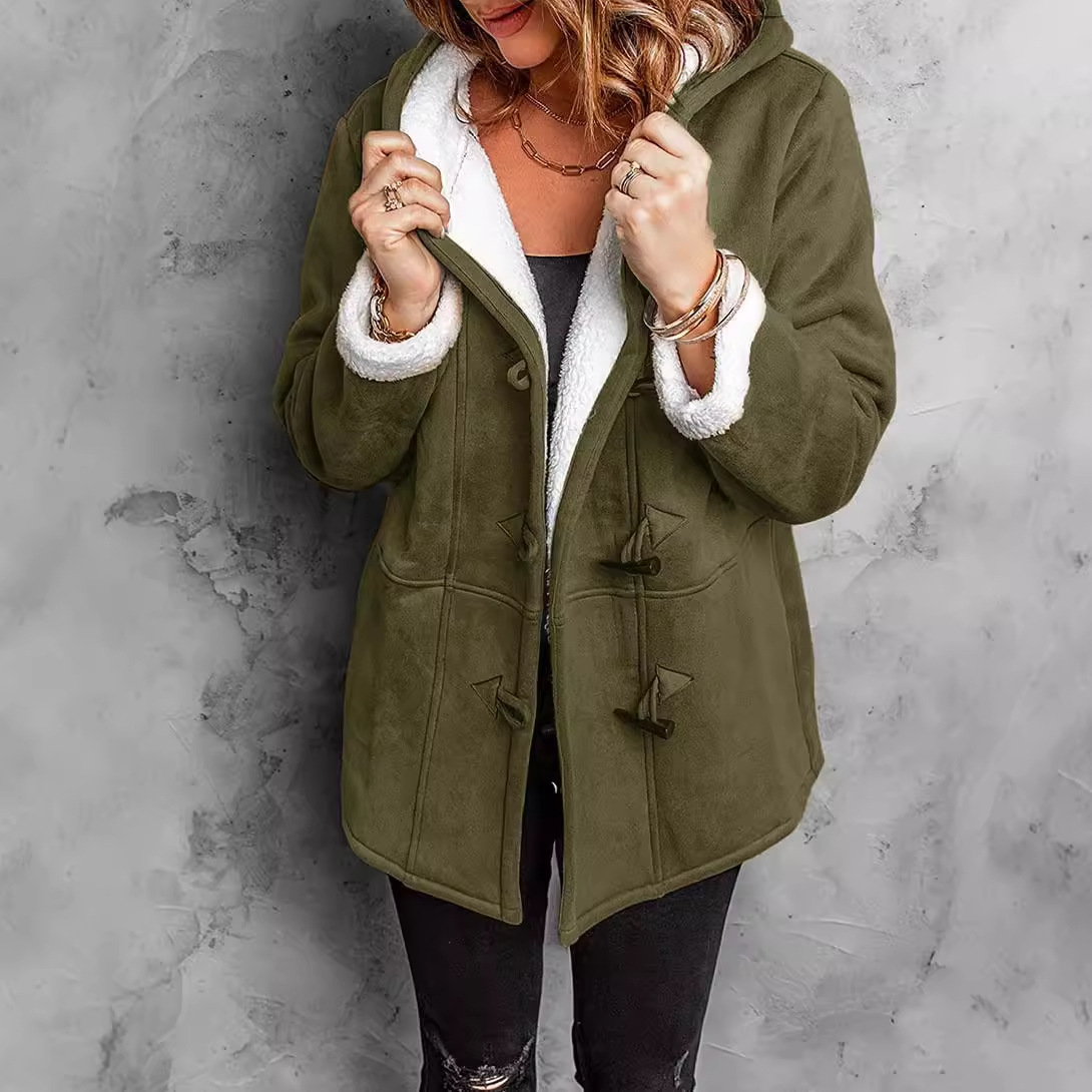 Women's mid to long windbreaker coat jacket - Image 4