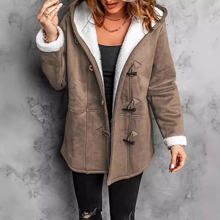 Women's mid to long windbreaker coat jacket - Image 8