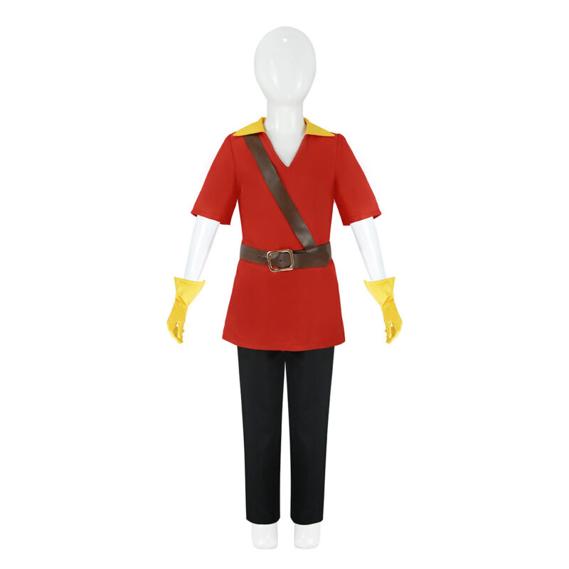 Children's Gaston cos Costume Beauty and Beast Gaston anime Role Play Halloween Costume