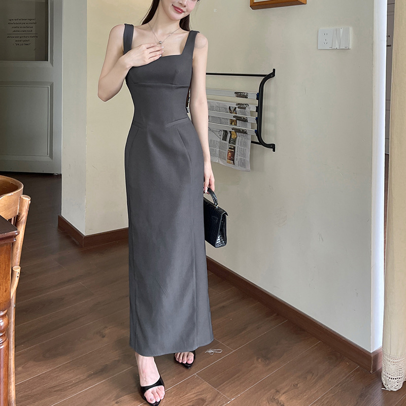 Summer French sexy simple camisole skirt - Image 5