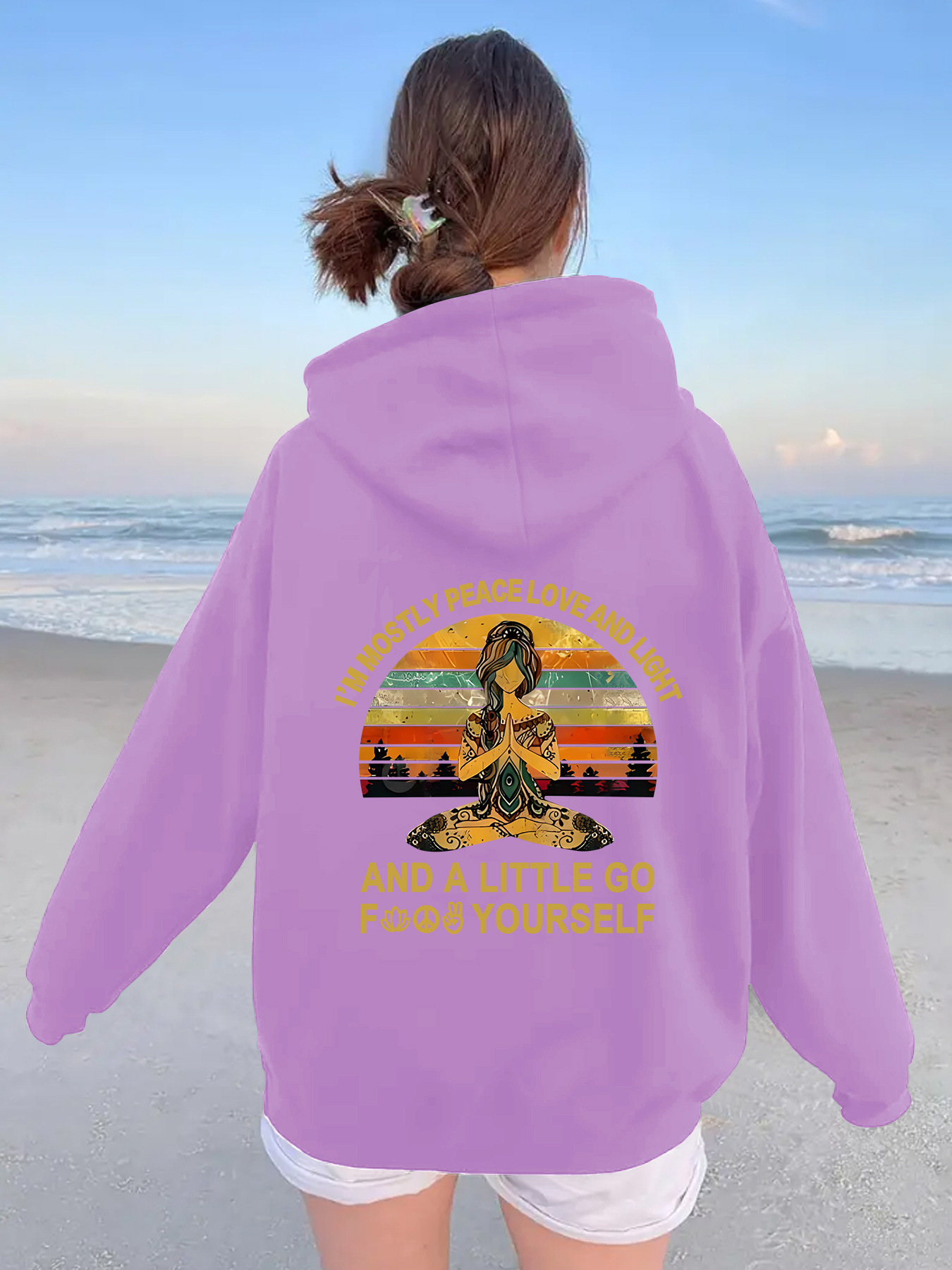 Kangaroo pocket hooded long sleeved fleece hoodie - Image 13