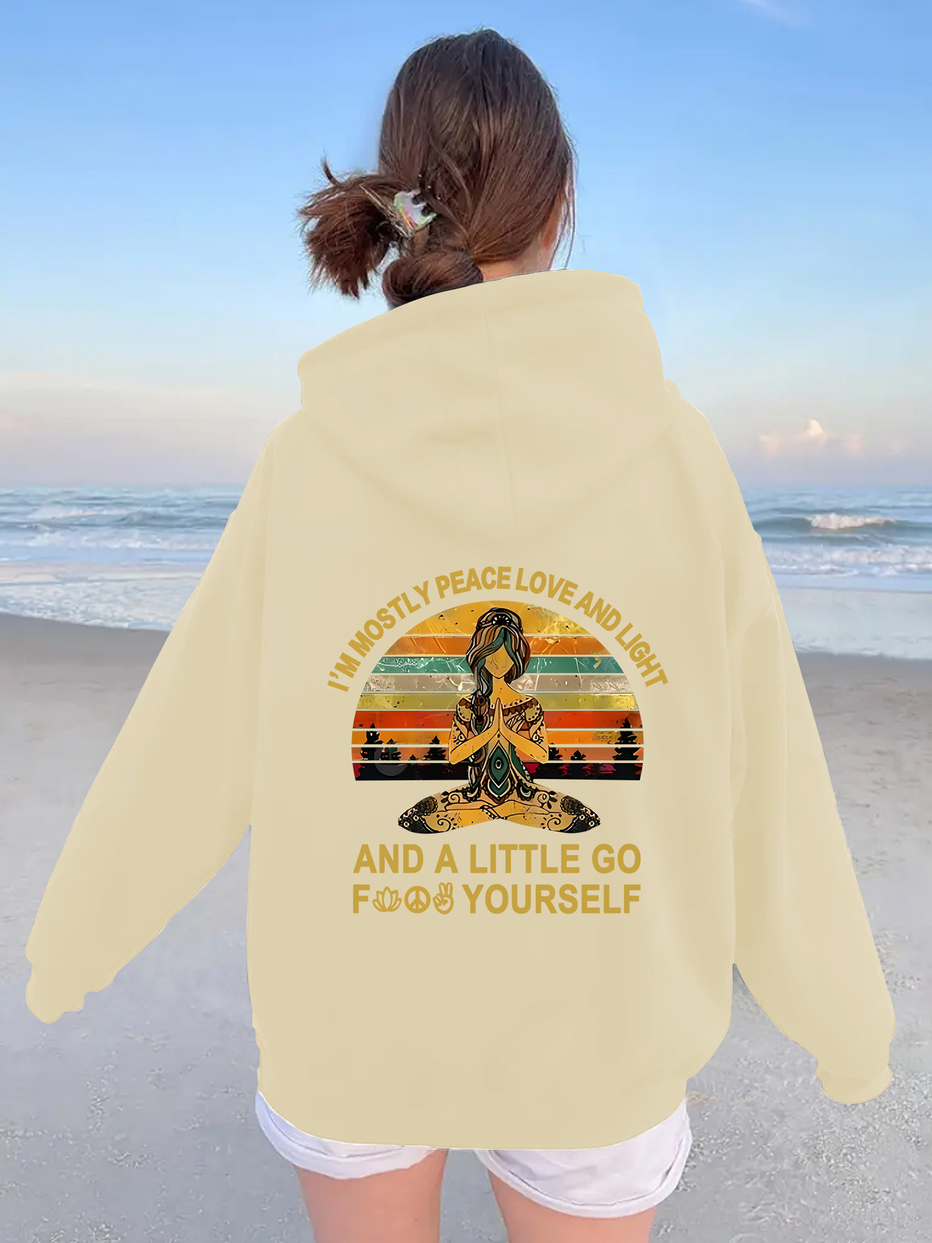 Kangaroo pocket hooded long sleeved fleece hoodie - Image 12
