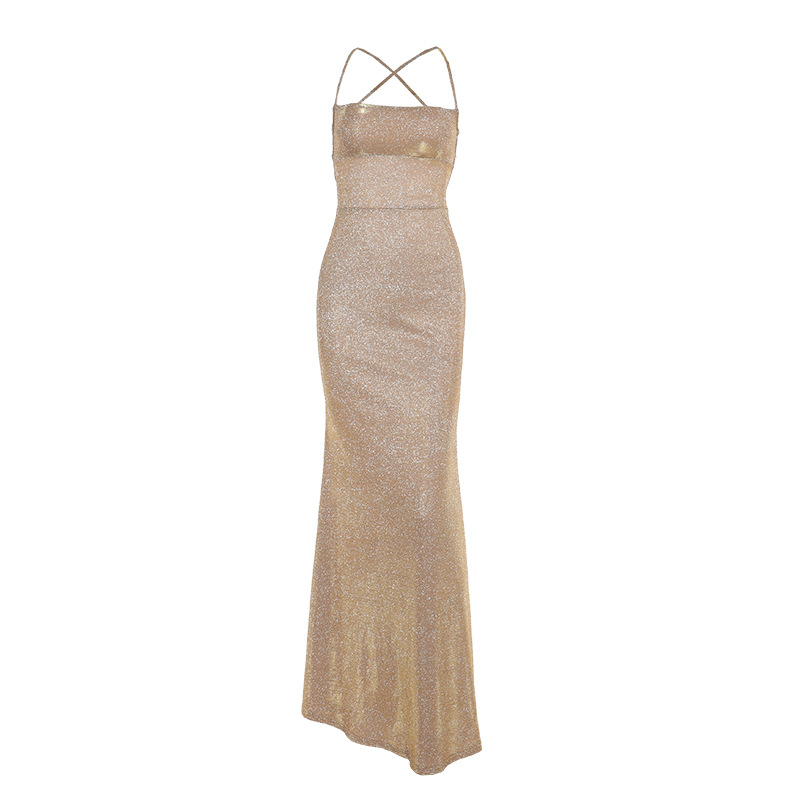 Bareback Strap Fish Tail Spicy Girl Bag Hip Strap Dress