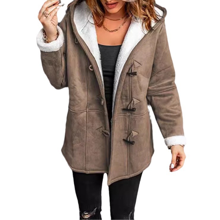 Women's mid to long windbreaker coat jacket
