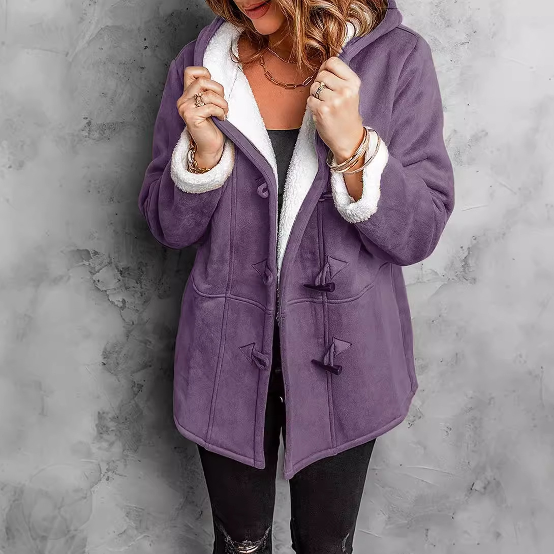 Women's mid to long windbreaker coat jacket - Image 3