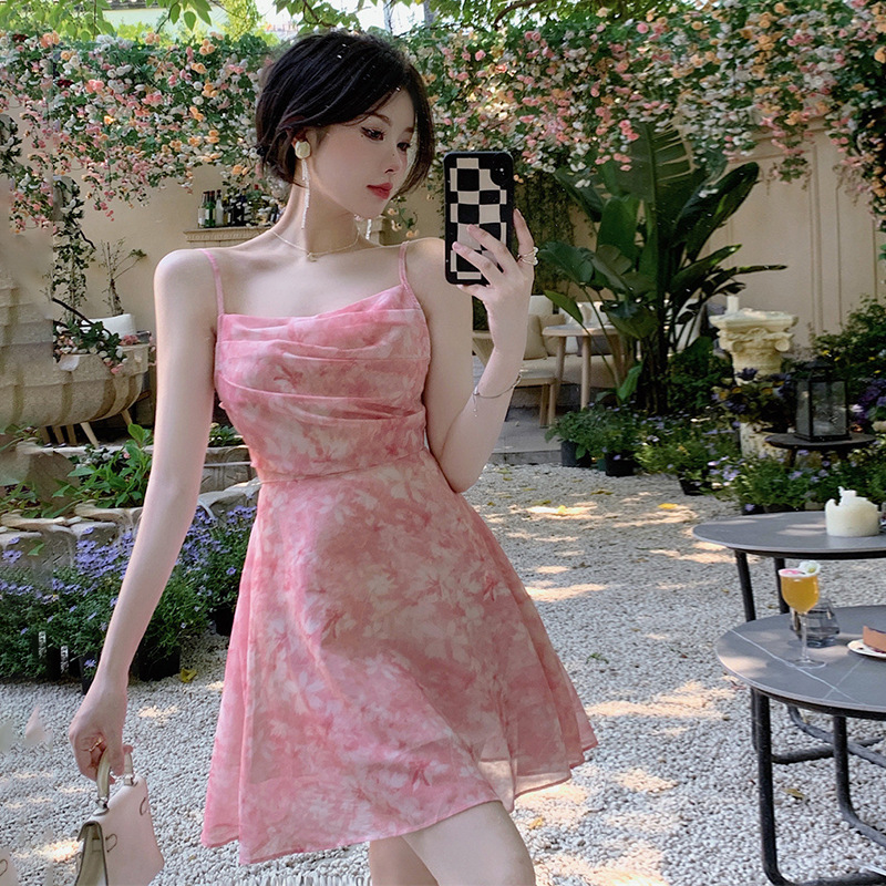 Waist collection printed camisole skirt short skirt for women - Image 6