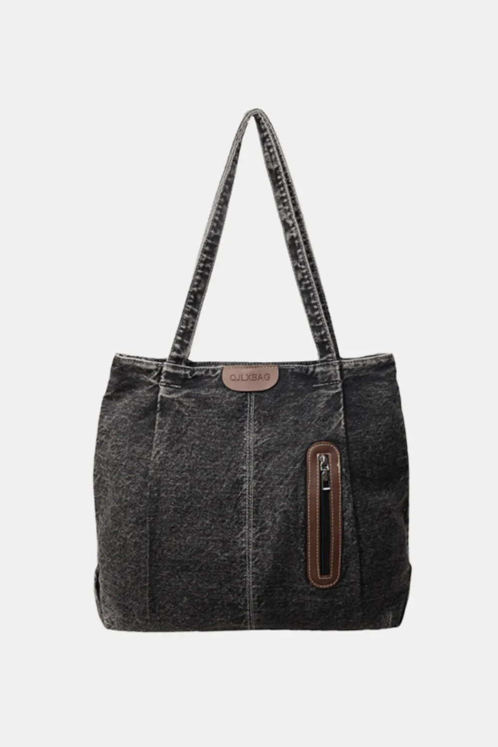 Medium Denim Tote Bag - Image 8