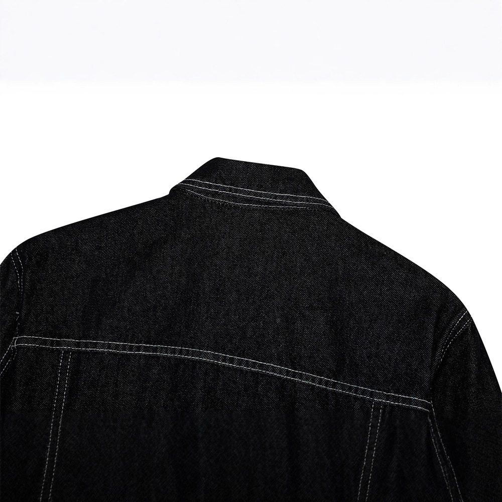 Urban Street Style Men's Jacket, Turn-Down Collar, Multi-Pocket Workwear Jacket, Loose Fit, Trendy Brand, Men's Outerwear - Image 4